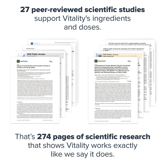 Legion Vitality Natural Wellness Supplement for Increasing Energy, 30 Servings