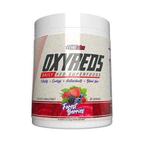 Ehplabs Oxyreds Superfood Beets Powder - Nitric Oxide Supplement, Organic Beet Root Powder, Immune Support Supplement & Prebiotics for Digestive Health, Beet Powder - Forest Berries, 30 Servings