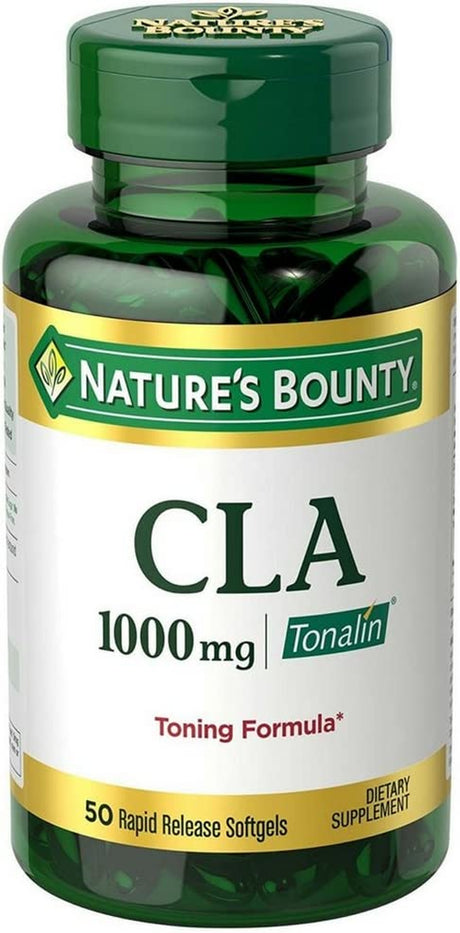 Nature'S Bounty CLA Softgels, 1000 Mg, 50 Softgels