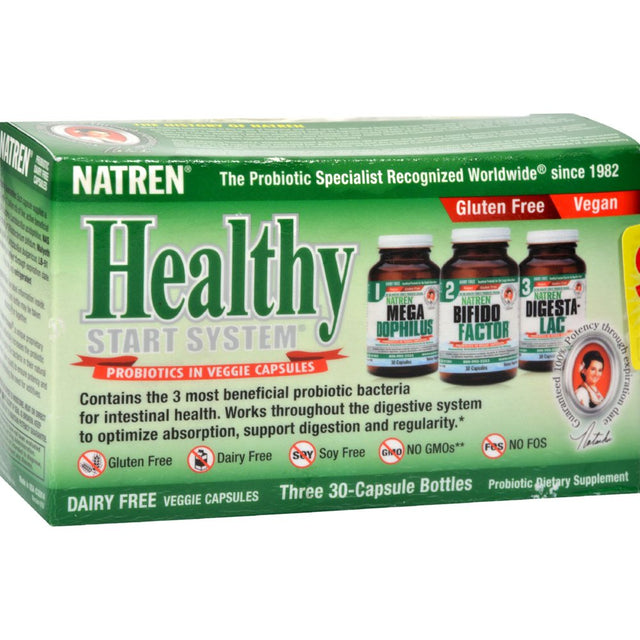 Natren Healthy Start System Dairy Free - 3 Bottles