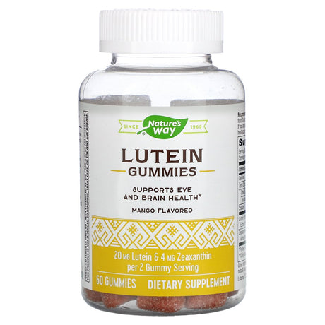 Nature'S Way Lutein Gummies, Supports Eye and Brain Health, Mango, 60 Gummies
