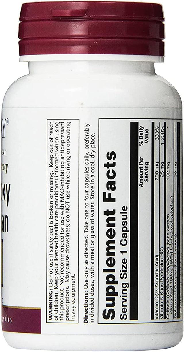 Solaray L-5-HTP with B-6 and C Capsules, 100Mg, 60 Count
