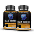 Healblend Brain Booster Supplement - Supports Mental Clarity, Concentration & Memory Function with Ginkgo Biloba, DMAE, Vitamin B12, Rhodiola, Alpha GPC - 120 Capsules 2-Pack