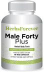 Herbsforever Male Forty plus Capsules – Male Supplement – Promotes Energy and Strength – 90 Capsules