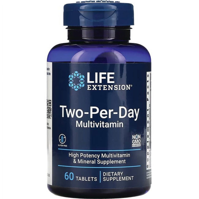Life Extension Two-Per-Day Multivitamin 60 Tabs