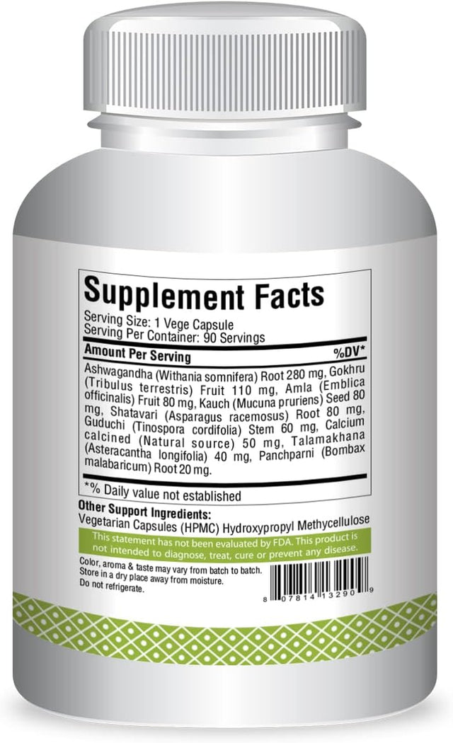 Herbsforever Male Forty plus Capsules – Male Supplement – Promotes Energy and Strength – 90 Capsules