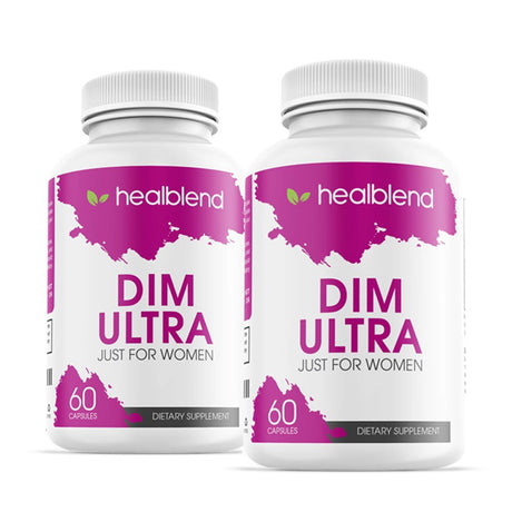 Healblend Ultra DIM Supplement for Women, 350Mg with Bioperine - Estrogen Blocker, Hormone Balance, Menopause Support - 60 Capsules 2-Pack