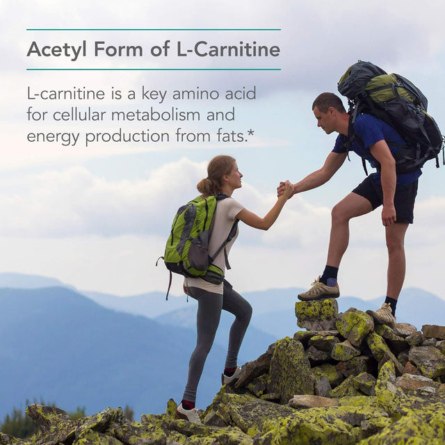 Nutricology Acetyl L-Carnitine 500Mg - Metabolism and Energy Support - 100 Vegetarian Capsules