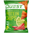 Quest Nutrition, Tortilla Style Protein Chips, Low Carb, High Protein, Chili Lime, 1.1 Oz