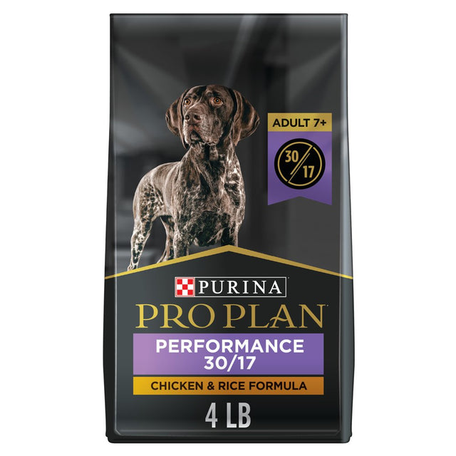 Purina Pro Plan Performce Dry Dog Food for Adult Dogs, High Protein Chicken & Rice Formula, 4Lb Bag