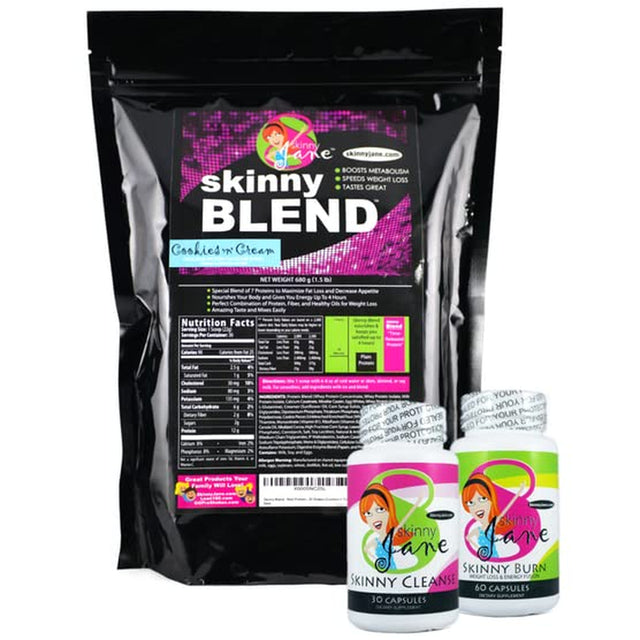 - Quick Body Tone Kit | Best Tasting Skinny Blend Protein Shake, Complete Management Supplements for Women | Quick Results, Great for Energy Boost, Cleanse, Detox, Guaranteed | 30 Day System (Cookies N Cream)