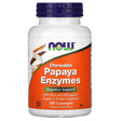 Now Foods Papaya Enzymes (Chewable) W/Mint & Chlorophyll, 180 Lozenges, Pack of 2