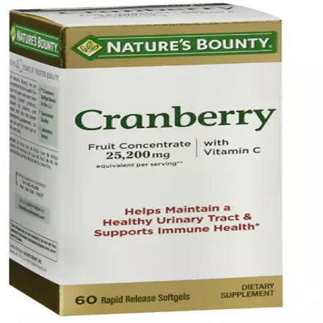 Nature'S Bounty Cranberry Dietary Supplement 60 Soft Gels