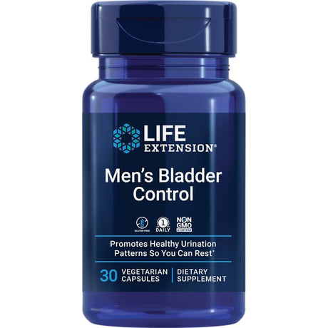 Life Extension Mens Bladder Control - Prostate & Bladder Health Supplement - for Support Urination & Sleep Patterns with Melatonin, Beta Sitosterol - Non-Gmo, Gluten-Free, Vegetarian - 30 Capsules