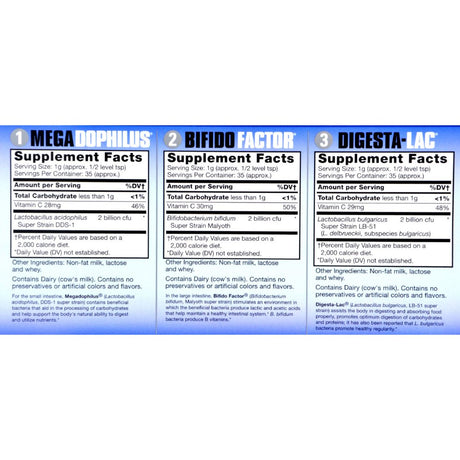 Natren Healthy Start System Probiotic Tripack Dairy Powder, 3 Ea