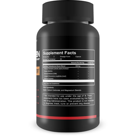 Strongmen Testosterone Booster for Men - Increase Performance, Pleasure, and Size - Improve Energy, Endurance, and Weight Loss - 60 Capsules