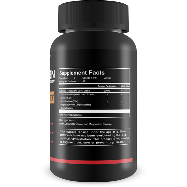 Strongmen Testosterone Booster for Men - Increase Performance, Pleasure, and Size - Improve Energy, Endurance, and Weight Loss - 60 Capsules