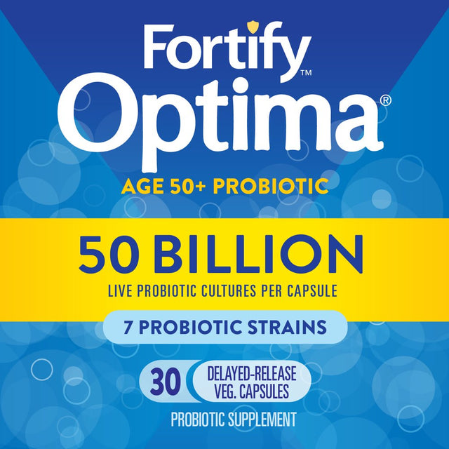 Nature'S Way Fortify™ Optima® Optima Adult 50+ Daily Probiotic, 50 Billion Live Cultures, 7 Strains, 30 Capsules