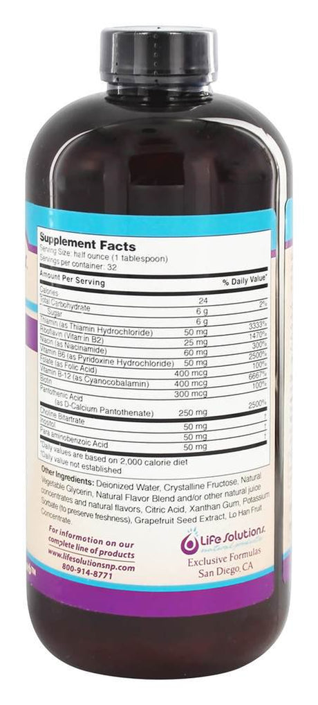Life Solutions - Liquid Super B Complex - 16 Fl. Oz.