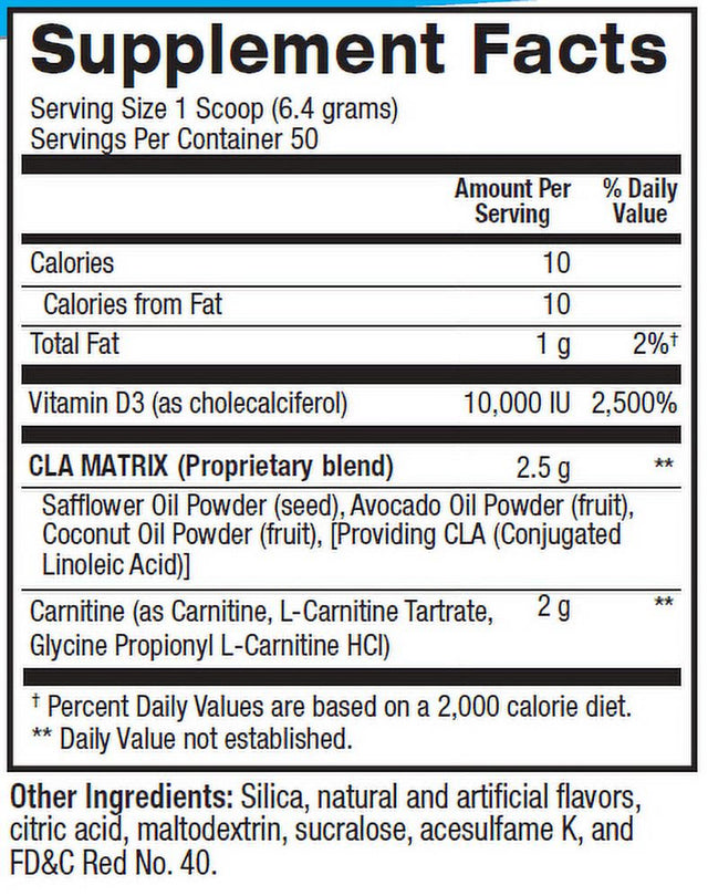 BPI Sports CLA + Carnitine – Conjugated Linoleic Acid – Weight Loss Formula – Metabolism, Performance, Lean Muscle – Caffeine Free – for Men & Women – Fruit Punch – 50 Servi