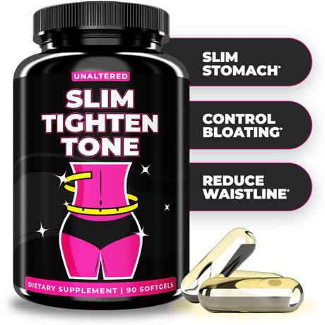 Belly Fat Burner for Women - Slim, Tighten, Tone - Weight Loss Supplement Pills 90 Count