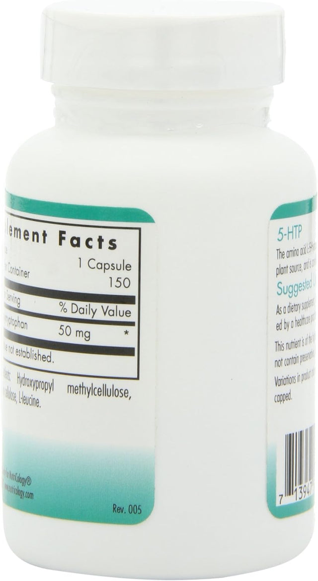 Nutricology 5 HTP, Vegicaps, 150-Count