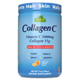 Collagen Hydrolysate Peptides Powder Supplement by ALFA VITAMINS - Nutrients, Minerals, Antioxidants - Skin, Hair, Nails & Joints Support - Orange Flavor -11 OZ