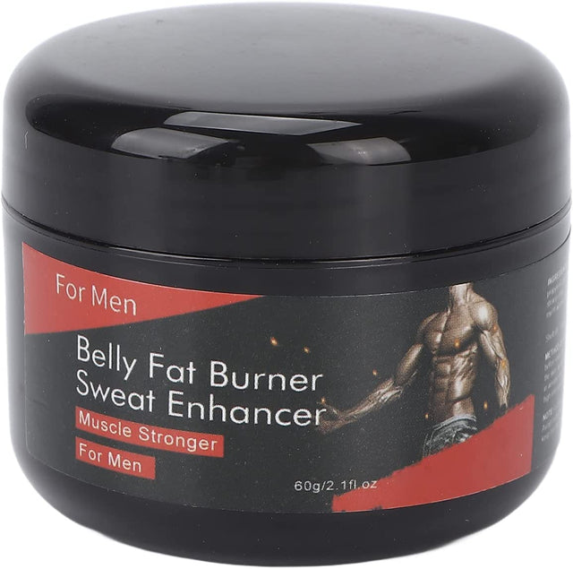2Pcs Hot Sweat Cream, Male Abdominal Muscle Sweating Cream, Lines Shaping Cream, Strengthening Muscle Massage Cream, Muscles Burn Calories Slimming Cream for Fitness 60G