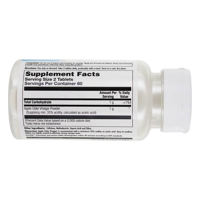 KAL Apple Cider Vinegar Capsules, 500 Mg, 120 Count
