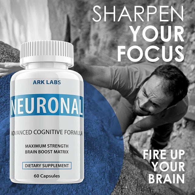 Neuronal - Brain Boost Matrix Supplement - Memory Booster Dietary Supplement for Focus, Memory, Clarity, & Energy - Advanced Cognitive Formula for Maximum Strength - 60 Capsules (1 Pack)