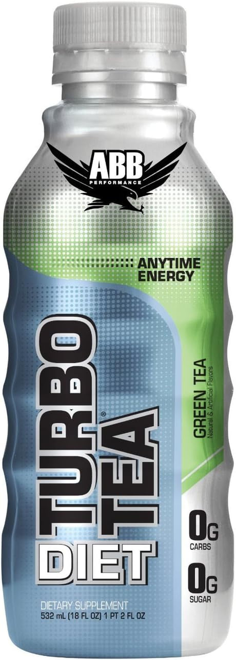 ABB Performance Diet Turbo, Green Tea, 18-Ounce Bottles, (Pack of 24)