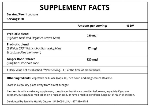 Super Powered Prebiotic + Probiotic for Women, Effective 3-In-1 Multi-Action Formula to Nourish Gut Health, Soothe IBS, Support Bloat Relief & Immunity Boost, Clinically-Studied (60 Ct)