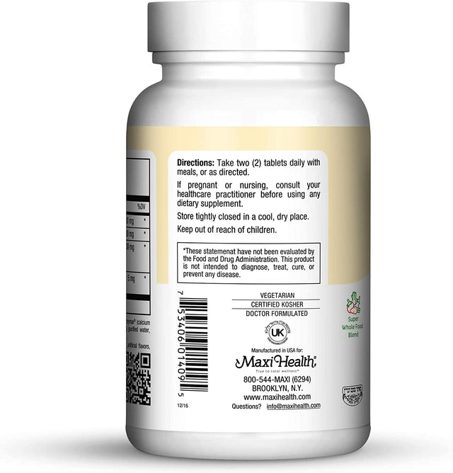 Maxi Health Max Energee - Natural Energy and Stamina Booster - 90 Tablets - Kosher