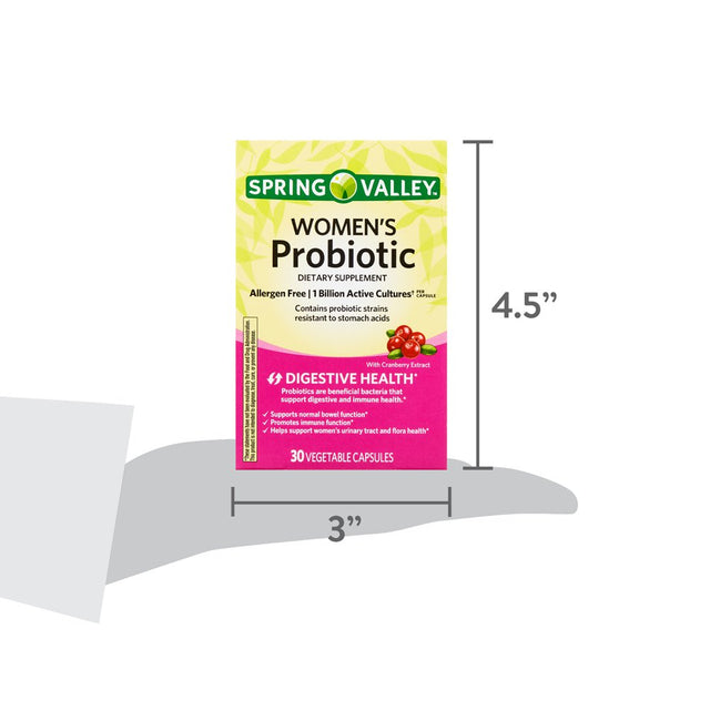 Spring Valley Women'S Probiotic Dietary Supplement, 30 Count