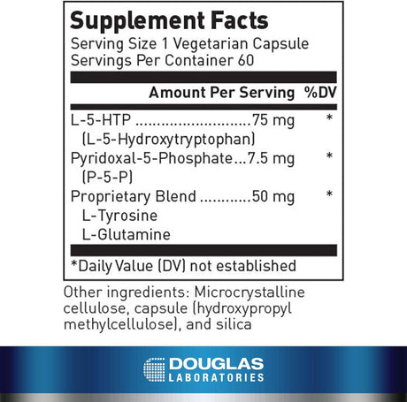 Douglas Laboratories 5-HTP plus Formula | Brain Serotonin Precursor with P5P, L-Tyrosine, and L-Glutamine | 60 Capsules