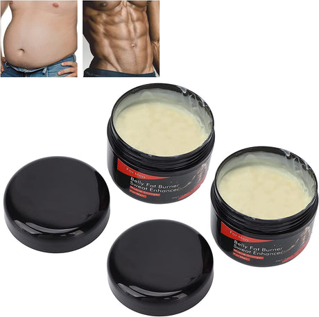 2Pcs Hot Sweat Cream, Male Abdominal Muscle Sweating Cream, Lines Shaping Cream, Strengthening Muscle Massage Cream, Muscles Burn Calories Slimming Cream for Fitness 60G