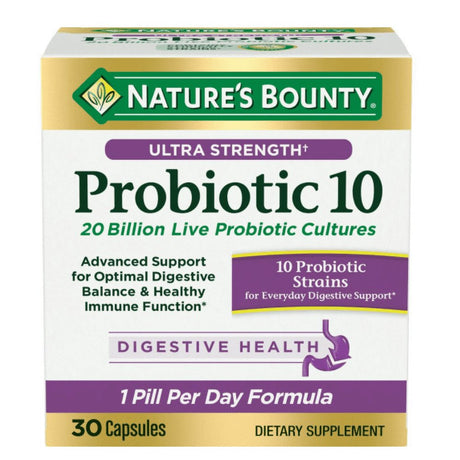 Nature'S Bounty Ultra Strength Probiotic 10, Capsules, 30 Ct