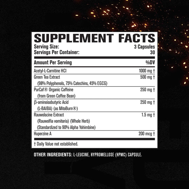 Jacked Factory Burn-Xt Max - High-Performance Thermogenic Fat Burner & Appetite Suppressant for Men & Women W/Purcaf Organic Caffeine, Mitoburn, Green Tea, Acetyl L Carnitine & More - 90 Capsules