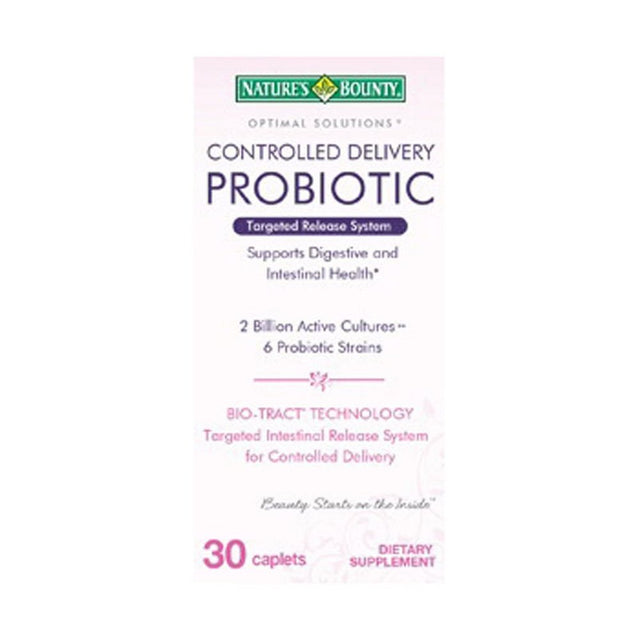 Nature'S Bounty Optimal Solutions Probiotic Caplets, 30 Ct, 6-Pack
