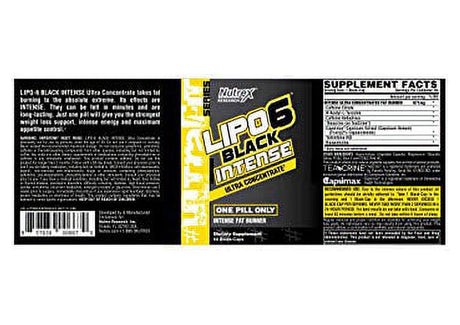 Nutrex Lipo 6 Black Intense Ultra Concentrate 60 Caps
