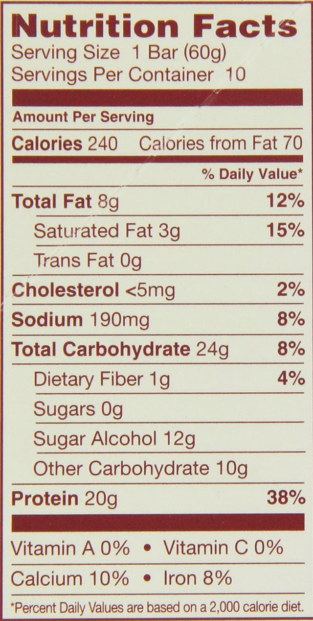 Thinkthin Protein Bar, Gluten Free Chocolate Fudge, 10 Count