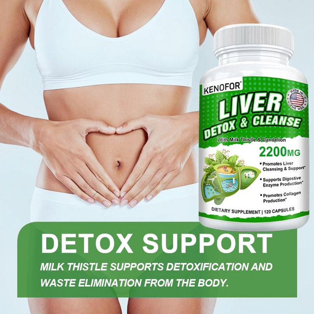 KENOFOR Liver Cleanse Detoxification and Repair - Artichoke Extract Liver Health Formula for Liver Detoxification, Digestion and Cleansing.