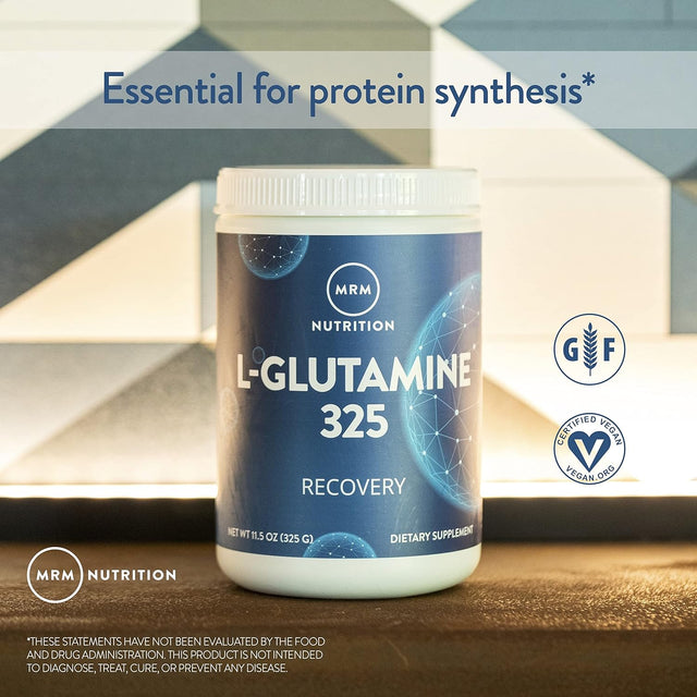 MRM Nutrition L-Glutamine | 5000Mg | Recovery | Amino Acid | Muscle Support | Immune + Gut Health | Fermented | 65 Servings