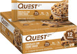Quest Nutrition Chocolate Chip Cookie Dough Protein Bars, High Protein, Low Carb, Gluten Free, Keto Friendly, 12 Count