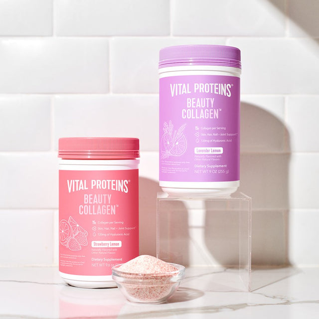 Vital Proteins Beauty Collagen, 15G Collagen, Strawberry Lemon, 9.6Oz