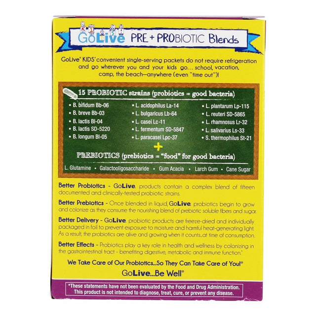Mass Probiotics Golive Kids! Probiotic + Prebiotic, 10 Ea