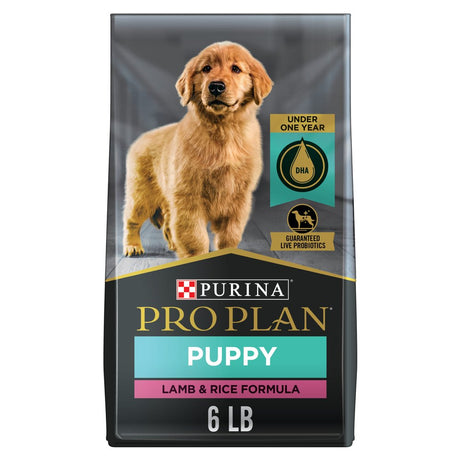Purina Pro Plan High Protein Puppy Food DHA Lamb & Rice Formula, 6 Lb. Bag
