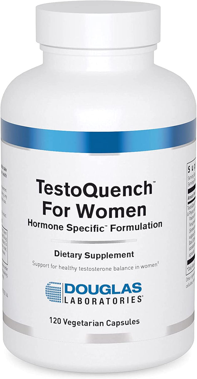 Douglas Laboratories Testoquench for Women | Supports Brain and Immune Function, Memory, Skin, Hair, Heart, and Healthy Blood Lipid Metabolism* | 120 Capsules