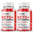 Lifetime ACV Gummies, Lifetime Keto ACV Gummies Lifetime Gummies Weight Loss Supplement, Powerful Formula, Belly Fat Maximum Strength (2 Pack)