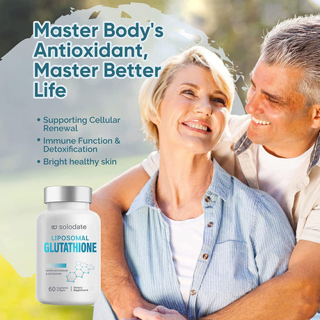 Liposomal Glutathione Supplement 2000Mg per Serving, Upgraded Complex Formula with Pure Reduced Active L Glutathione for Max Antioxidant, Detox, Health Aging and Immune - 60 Softgels
